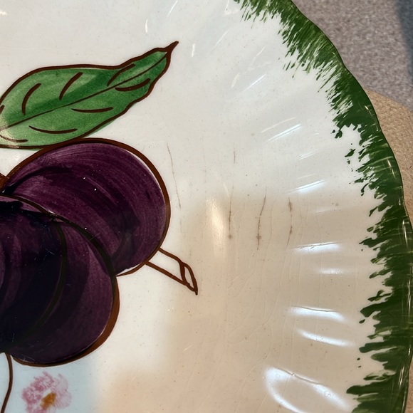 4 Blue Ridge Hand Painted fruit plates - Picture 8 of 9